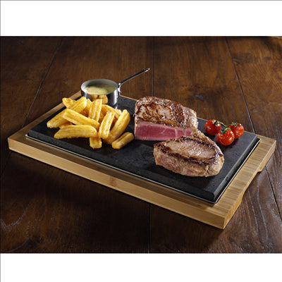 CHICAGO LAVA STONE 36x20 CM / BASE 42x25 CM (3 UNITÉS)