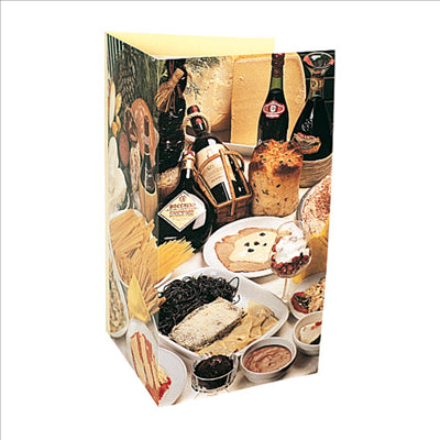 CARTE 3 VOLETS "SPÉCIAL. ITALIEN" 47x30 CM ASSORTI CARTON (1 UNITÉ)