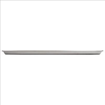 PLAQUE PÂTISSERIE 60x40x2,5 CM ARGENTE INOX (1 UNITÉ)