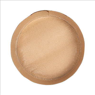 MOULES RONDS CUISSON PÂTISSERIE  145 G/M2 Ø 18,5x3,5 CM MARRON PAPIER (480 UNITÉS)