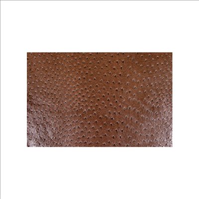 SETS DE TABLE SIMIL HIPPOPOTAME 43x30 CM MARRON PVC (12 UNITÉS)