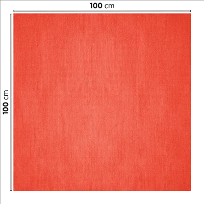 NAPPES PLIAGE M 48 G/M2 100x100 CM ROUGE CELLULOSE (200 UNITÉS)