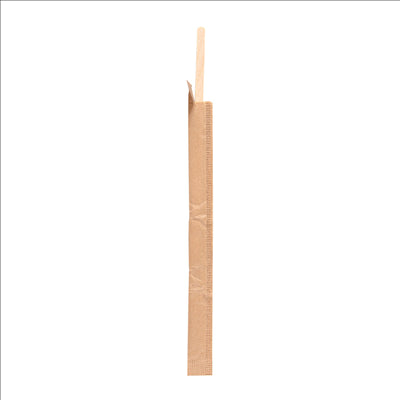 AGITATEURS CAFÉ EN SACHET KRAFT 0,6x14x0,1 CM NATUREL BOIS (500 UNITÉS)