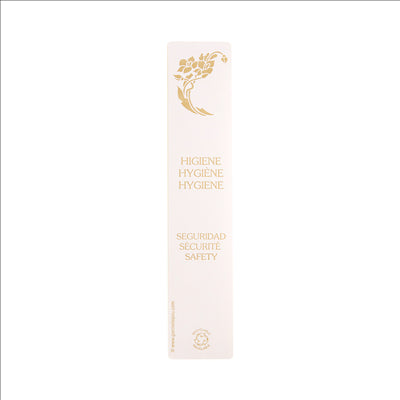 1000 U. ÉTIQUETTES BANDE "WC" NON FIXE 3x15 CM BLANC ADHESIF (1 UNITÉ)