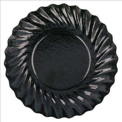 MINI PLATEAUX 325 G/M2 Ø 8,8 CM NOIR CARTON (100 UNITÉS)