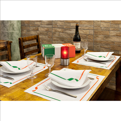 SETS DE TABLE 'TRATTORIA' 48 G/M2 31x43 CM BLANC CELLULOSE (2000 UNITÉS)