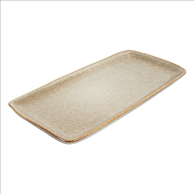 PLATEAUX 'AKALA' 28x14x2,5 CM TERRE STONEWARE (4 UNITÉS)