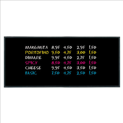 ARDOISE MURAL 56x170x2 CM NOIR BOIS (1 UNITÉ)