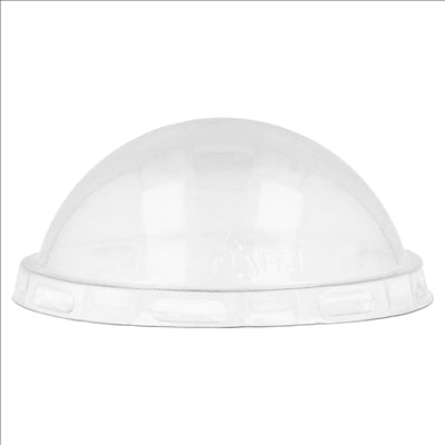 COUVERCLES COUPOLE POUR RÉCIPIENTS 214.59/76 Ø 7,1 CM TRANSPARENT PET (100 UNITÉS)