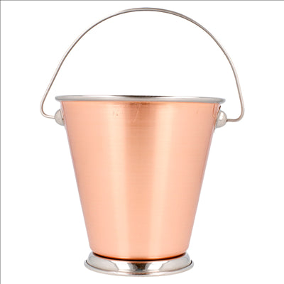 MINI SEAUX 'ARTINOX' Ø 12x12 CM CUIVRE INOX (12 UNITÉS)