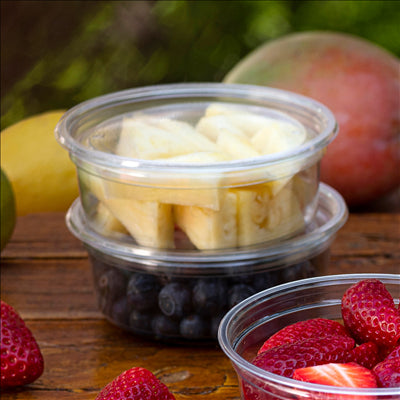 POTS TRAITEUR 250 ML Ø11,7x4,5 CM TRANSPARENT RPET (576 UNITÉS)