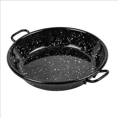 MINI POELE ÉMAILLÉE 'ARTINOX' Ø12x2,4 CM NOIR ACIER (10 UNITÉS)