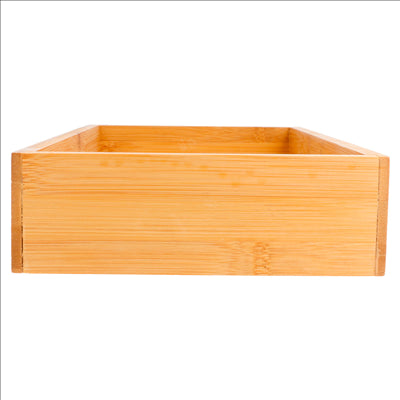 BOÎTE POUR BUFFET 15,5x31x5 CM NATUREL BAMBOU (6 UNITÉS)
