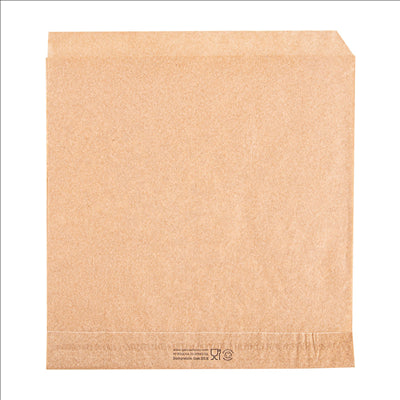 PAPIER INGRAISSABLES OUVERT 2 CÔTÉS FAST FOOD  34 G/M2 16x16,5 CM NATUREL PARCH.INGRAISSABLE (500 UNITÉS)