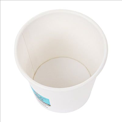 GOBELETS BOISSONS CHAUDES 1 PAROI 'ESPRESSO' 55 ML 230 + 18 PE G/M2 Ø5/3,5x4,9 CM BLANC CARTON (1000 UNITÉS)