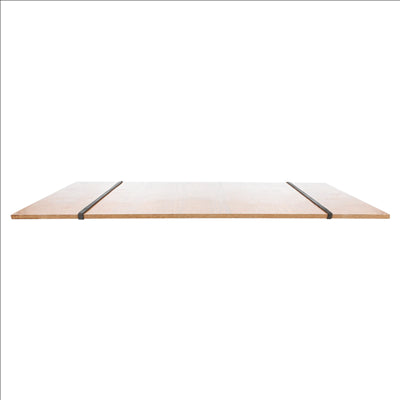 PLANCHE PORTE MENU AVEC ÉLASTIQUES 22,9x31,8x0,4 CM NATUREL MDF (10 UNITÉS)