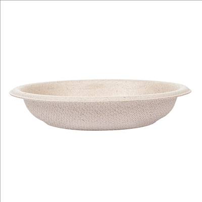 MINI BOLS 'BIONIC' Ø 7,7x1,5 CM NATUREL BAGASSE (2000 UNITÉS)