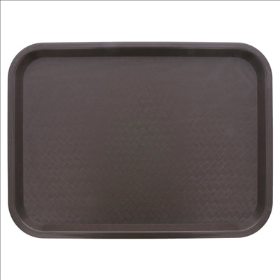 PLATEAU FAST FOOD 30,4x41,4 CM CHOCOLAT PP (1 UNITÉ)