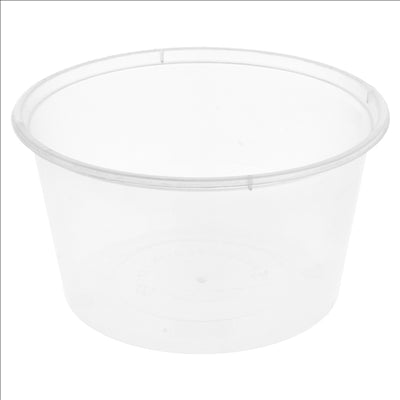 RÉCIPIENTS INJECTÉS MICRO-ONDABLES 475 ML Ø 11,5x6,5 CM TRANSPARENT PP (500 UNITÉS)