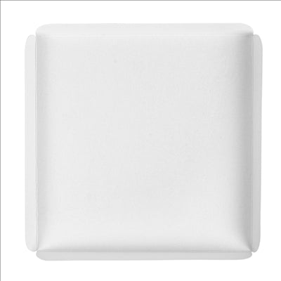 CARRÉS RAINÉS  15x15+2 CM BLANC CARTON (250 UNITÉS)