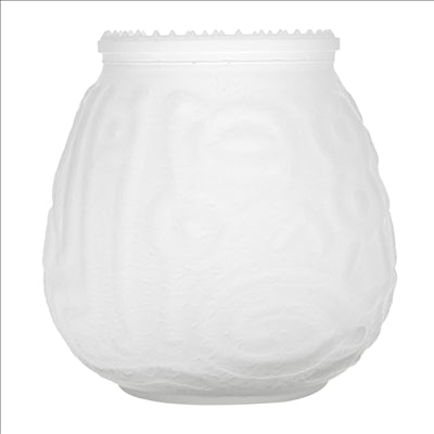 VERRE POUR BOUGIES 9,5x9,5 CM TRANSLUCIDE VERRE (60 UNITÉS)