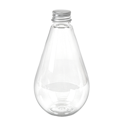 FLACONS AVEC BOUCHON EN ALUMINIUM 300 ML Ø7,5x13,7 CM TRANSPARENT PET (150 UNITÉS)