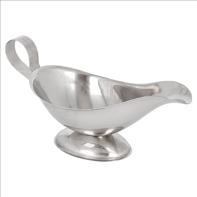 SAUCIÈRE "ALADIN" 150 ML 16x7,5x9 CM ARGENTE INOX (12 UNITÉS)