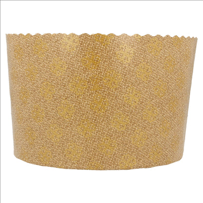 MOULES CUISSON PANETTONE  145 G/M2 Ø 13,4x9,5 CM MARRON CELLULOSE (660 UNITÉS)