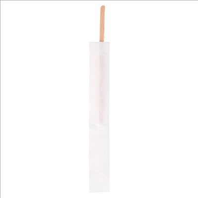 AGITATEURS À CAFÉ SOUS SACHET INDIVIDUEL 0,5x11x0,15 CM NATUREL BOIS (1000 UNITÉS)