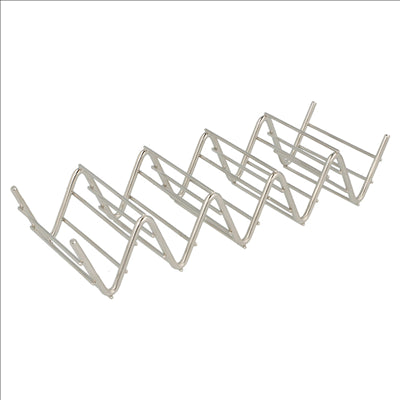 RACK POUR 4/5 TACOS 'ARTINOX' 19,7x6,4x3,8 CM ARGENTE INOX (12 UNITÉS)