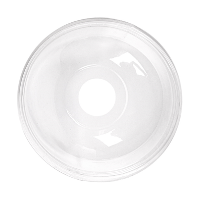 COUVERCLES COUPOLE AVEC ORIFICE POUR 224.02 Ø 9,5x4,4 CM TRANSPARENT PLA (800 UNITÉS)