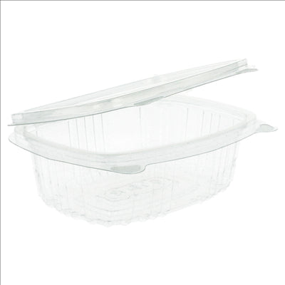 RÉCIPIENTS + COUVERCLE 250 ML 13,2x9,5x4,1 CM TRANSPARENT RPET (600 UNITÉS)