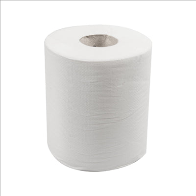 ESSUIE-MAINS "MAXI-BARRIL" ECOLABEL 1 PLI - 735 FEUILLES 22 G/M2 Ø 20x21,6 CM BLANC OUATE (6 UNITÉS)