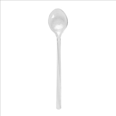 MINI CUILLÈRES RÉUTILISABLES MISE EN BOUCHE 10,5 CM TRANSPARENT PS (4000 UNITÉS)