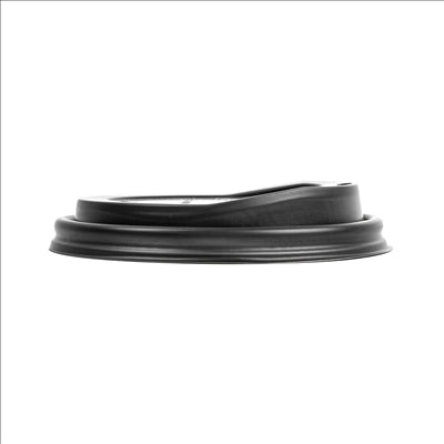COUVERCLES POUR GOBELETS 360 ML 'BIODEGRADABLE' NOIR CPLA (1000 UNITÉS)