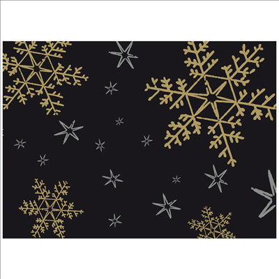 SETS DE TABLE KRAFT 'CHRISTMAS NIGHT' 60 G/M2 31x43 CM NOIR CELLULOSE (2000 UNITÉS)