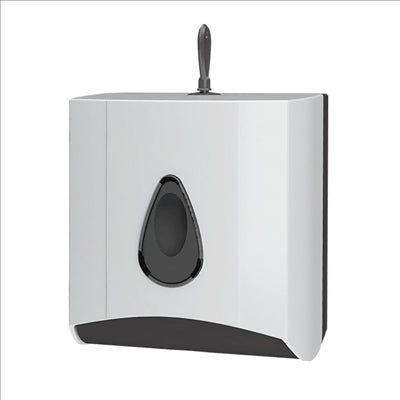 DISTRIBUTEUR PAPIER HIGIENIQUE INTERCALÉ 17x12,5x15 CM BLANC LDPE (1 UNITÉ)