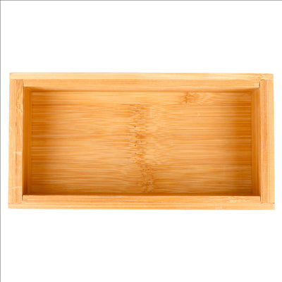 BOÎTE POUR BUFFET 8x15,5x5 CM NATUREL BAMBOU (6 UNITÉS)