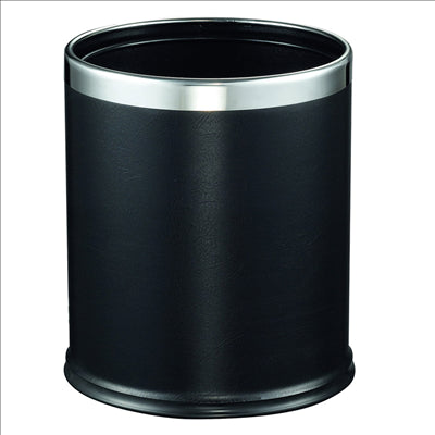 CORBEILLE CHAMBRES 'DELUXE' 9 L Ø 22,5x27 CM NOIR ACIER (1 UNITÉ)