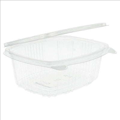 RÉCIPIENTS + COUVERCLE 500 ML 14,5x11,5x5,4 CM TRANSPARENT RPET (500 UNITÉS)