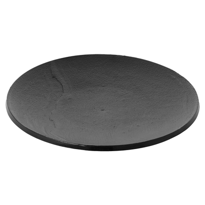 MINI ASSIETTES RÉUTILISABLES IMITATION ARDOISE Ø12,8x1,3 CM NOIR PS (288 UNITÉS)