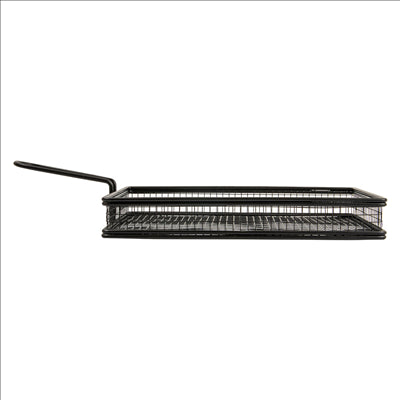 MINI FRITEUSES ALLONGÉES 24x15x3,5 CM NOIR ACIER (6 UNITÉS)