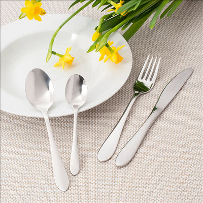CUILLÈRES À SOUPE 'ATLANTA' 20,1 CM ARGENTE ACIER (12 UNITÉS)