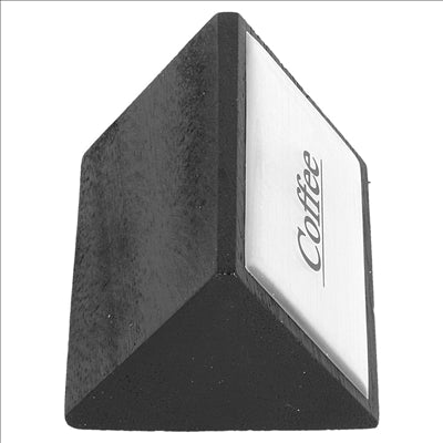 AFFICHAGES "COFFEE" 7,5x4,5 CM NOIR BOIS (1 UNITÉ)