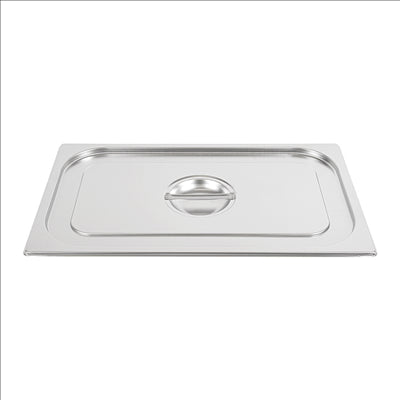 COUVERCLE 1/1 POUR RÉFÉRENCE 181.63/64/65 53x32,5x3,7 CM ARGENTE INOX (1 UNITÉ)