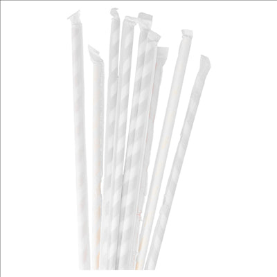 PAILLES À FRANGES SOUS SACHETS 'PAPER' Ø0,60x20 CM ASSORTI PAPIER (3000 UNITÉS)