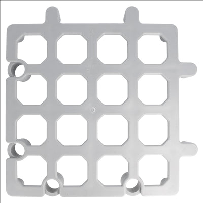 PLATEFORME DE SOL PROTECTION MARCHANDISES 33x33x4 CM GRIS PP (1 UNITÉ)
