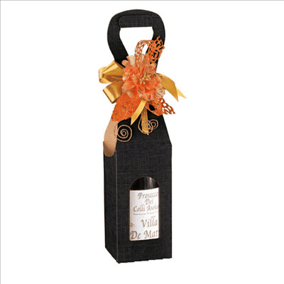 100 U. BOÎTES 1 BOUTEILLE 9x9x41 CM NOIR CARTON (100 UNITÉS)
