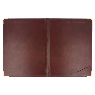 CALEPIN POUR ADDITIONS 16,5x22,5 CM BORDEAUX CUIR (1 UNITÉ)