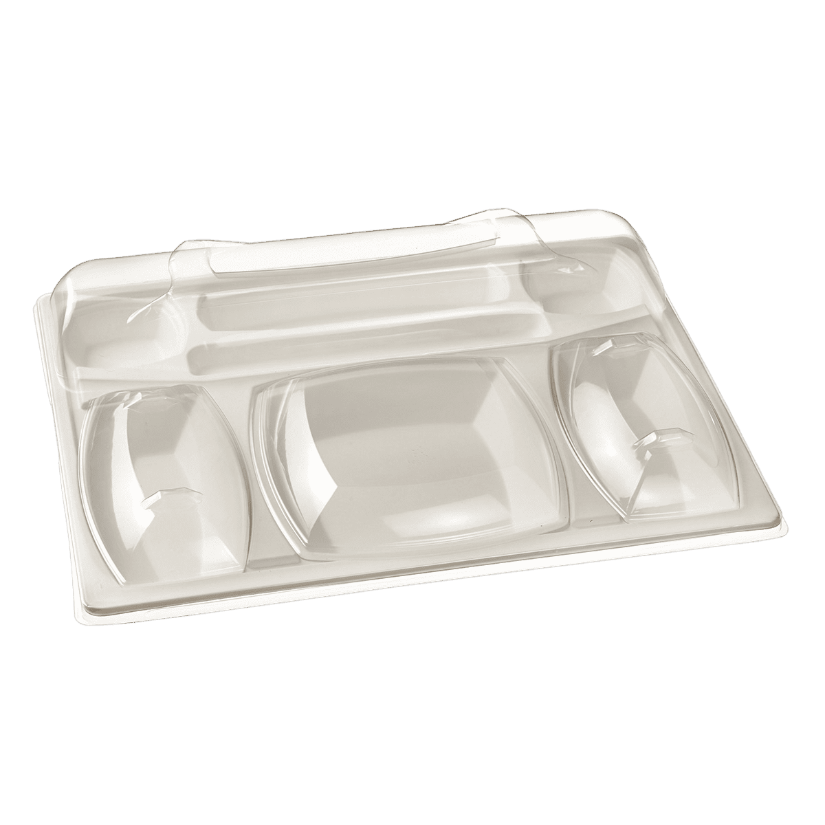 Kit plateau-repas Gala vaisselle blanche + couvercle | 60 Unité(s)